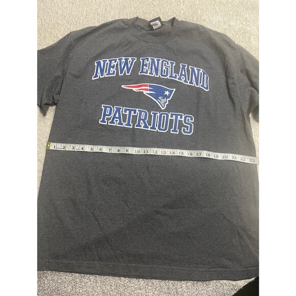 NFL Team Apparel Men's Size XL New England Patriots T-Shirt Heather Charcoal - Picture 3 of 7